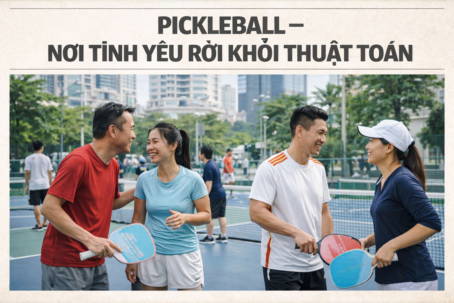 Pickleball - nơi tình yêu rời khỏi thuật toán