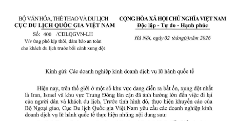 Tạm dừng tour đến vùng xung đột, đảm bảo an toàn tuyệt đối cho du khách