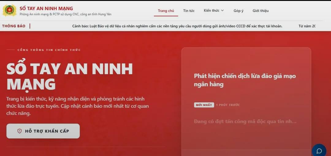 Hưng Yên Xây dựng sổ tay điện tử phòng, chống lừa đảo trên không gian mạng