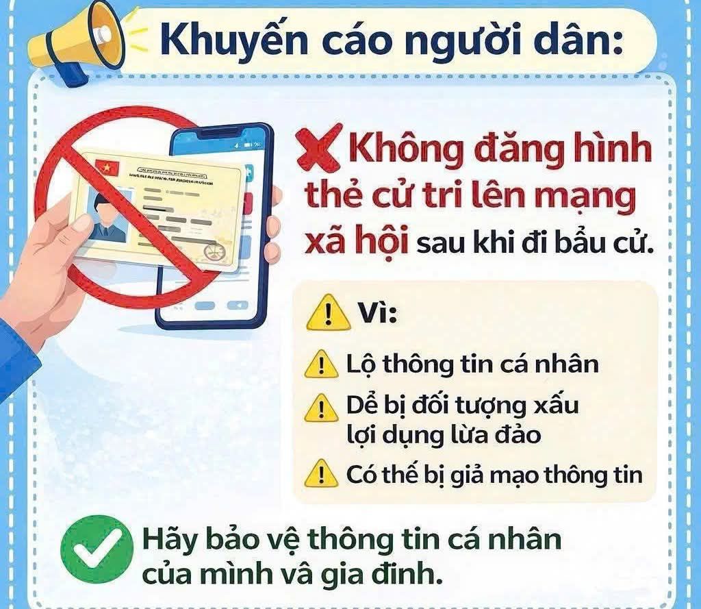 Cảnh báo bảo vệ dữ liệu cá nhân từ tấm thẻ cử tri