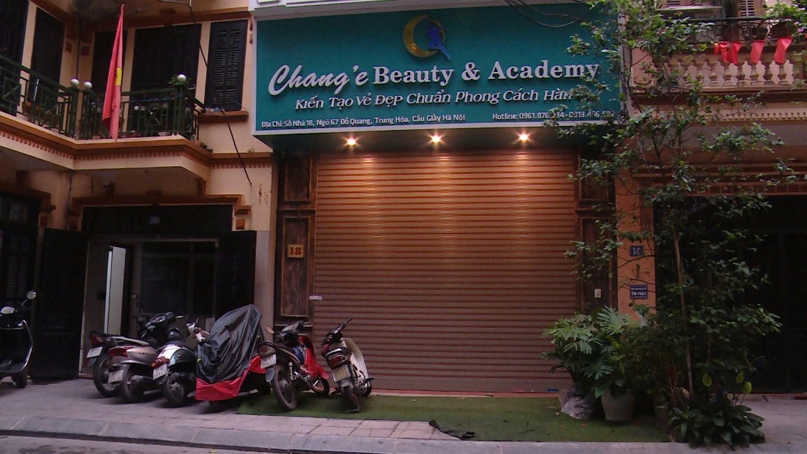 Cơ sở Chang’E Beauty & Academy hoạt động thẩm mỹ xâm lấn trái phép