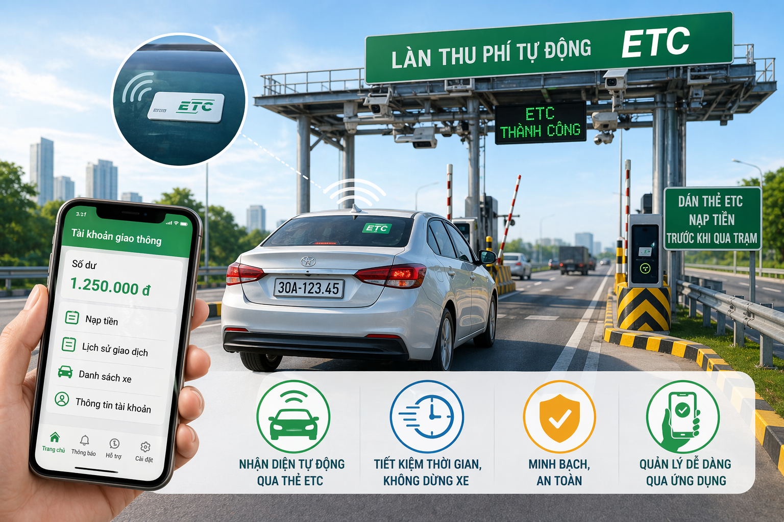 Dịch vụ thu phí không dừng: Người dùng cần chủ động bảo vệ quyền lợi