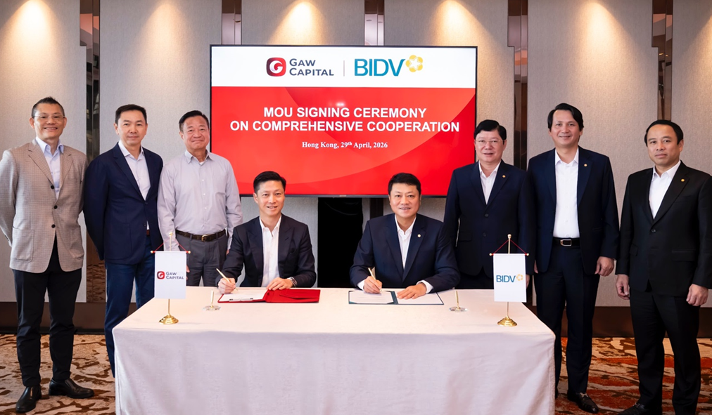BIDV và Gaw Capital Partners tăng cường hợp tác, thúc đẩy các dự án đầu tư chất lượng cao
