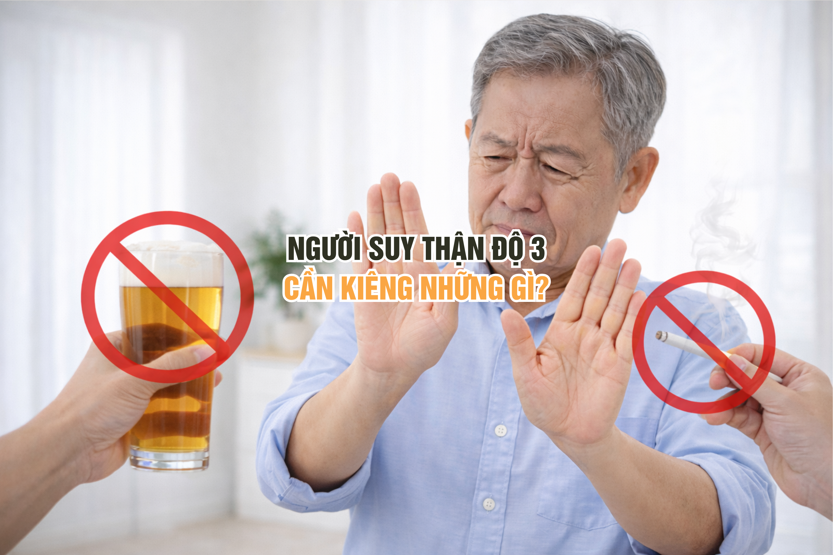 Người suy thận độ 3 cần kiêng những gì