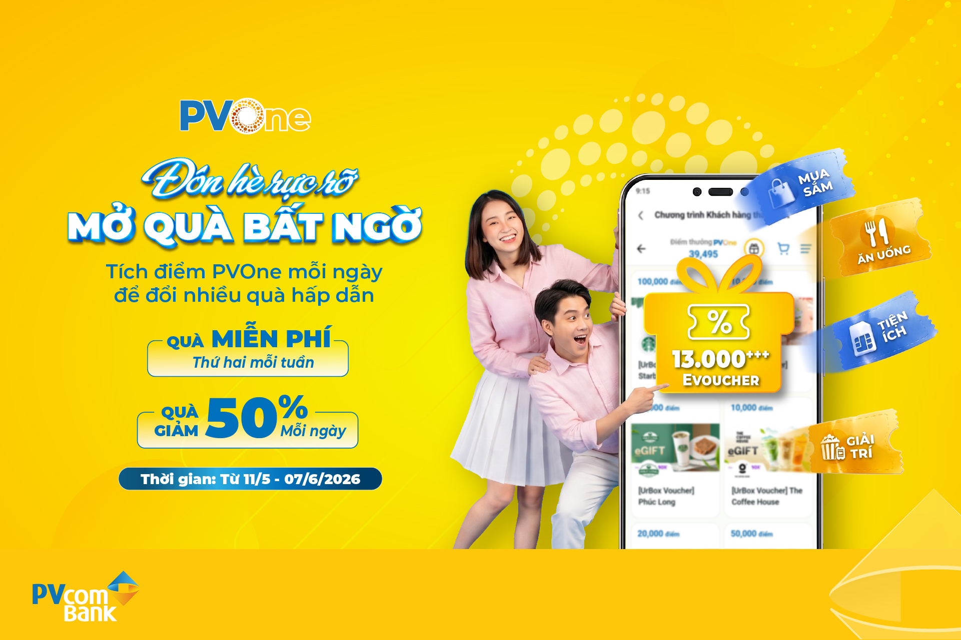 PVcomBank gia tăng ưu đãi cho khách hàng trên hệ sinh thái PVOne