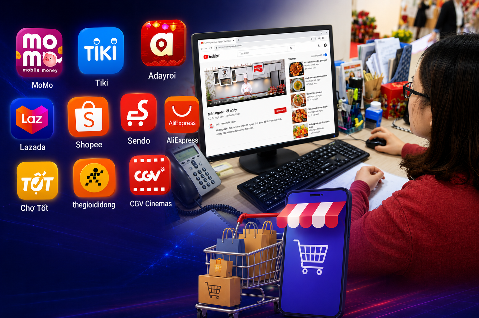 Người bán nhỏ "hụt hơi" giữa cơn bão phí sàn