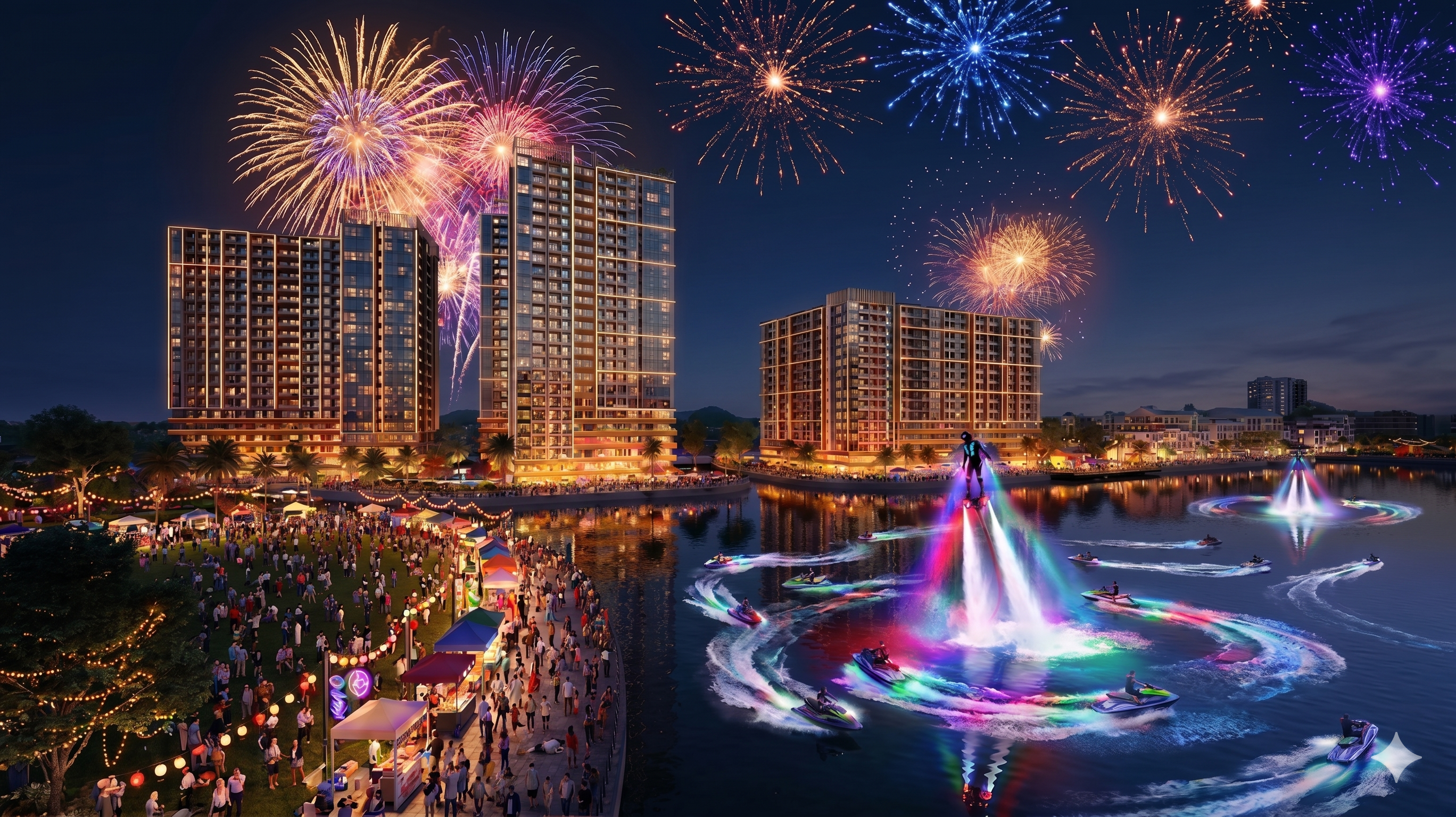 Đại nhạc hội Mega Booming – Charmora City tại Nha Trang: pháo hoa mãn nhãn và dàn sao hội tụ