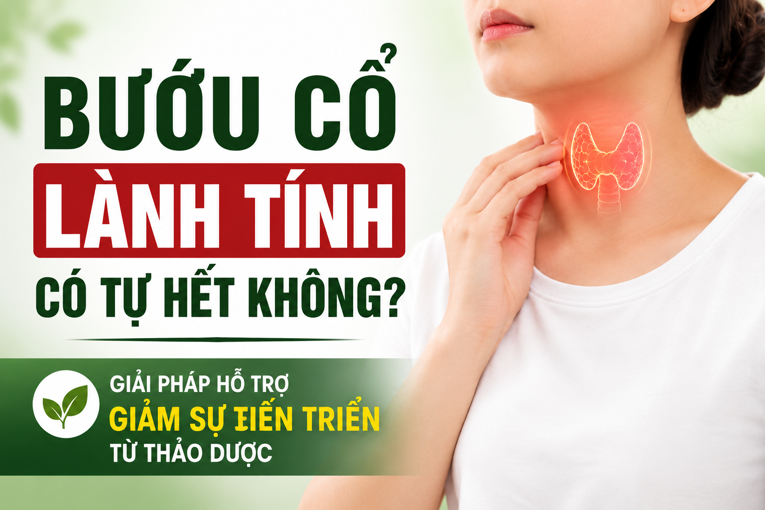 Bướu cổ lành tính có tự hết không Giải pháp hỗ trợ giảm sự tiến triển từ thảo dược
