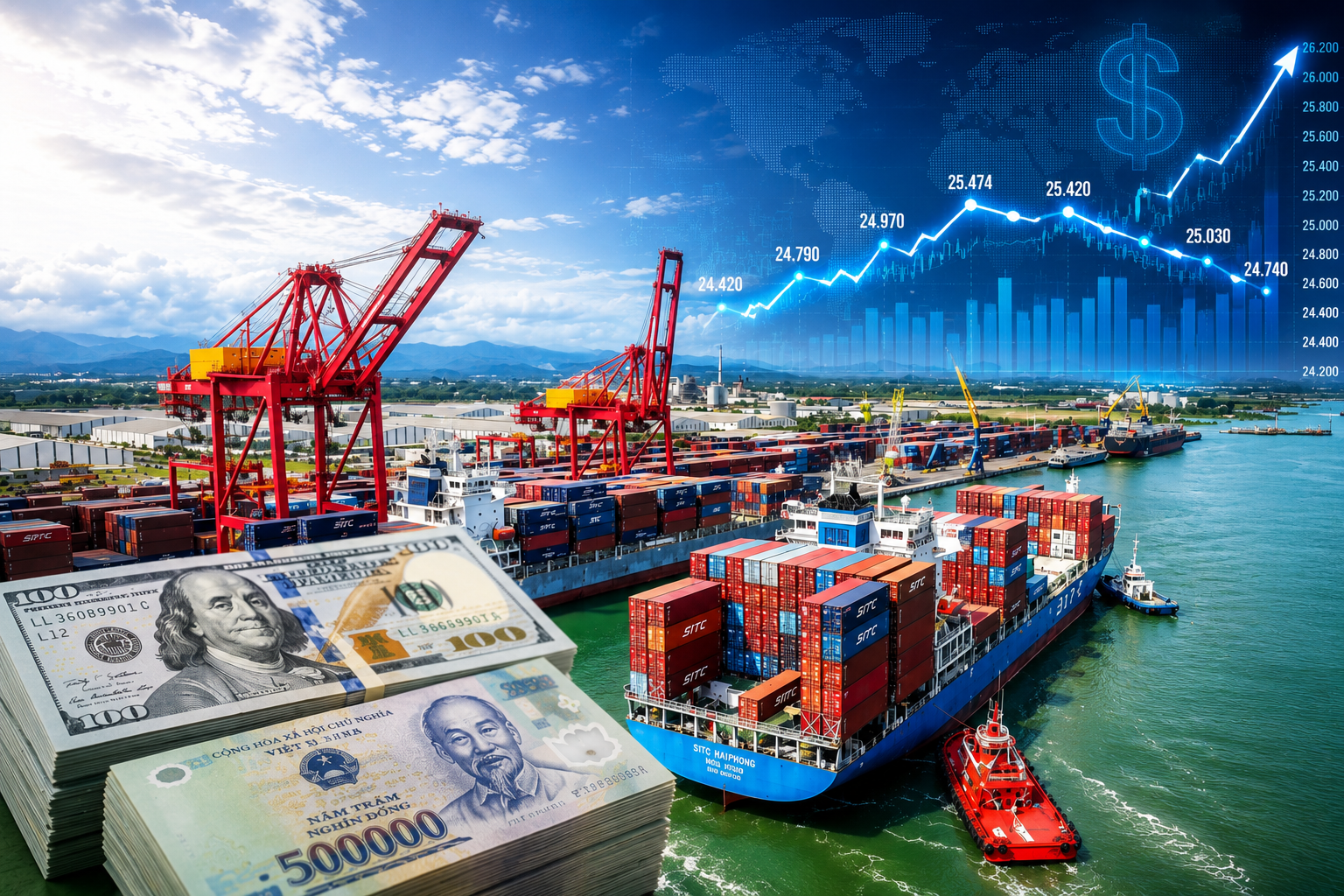 Nhập siêu kỷ lục, vì sao VND vẫn vững giữa sóng gió toàn cầu?