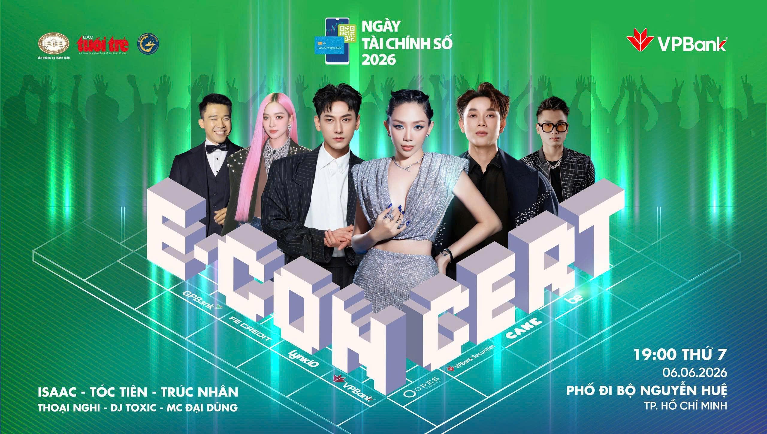 Những ngôi sao nào sẽ “phá đảo” E-Concert tại Ngày tài chính số 2026?