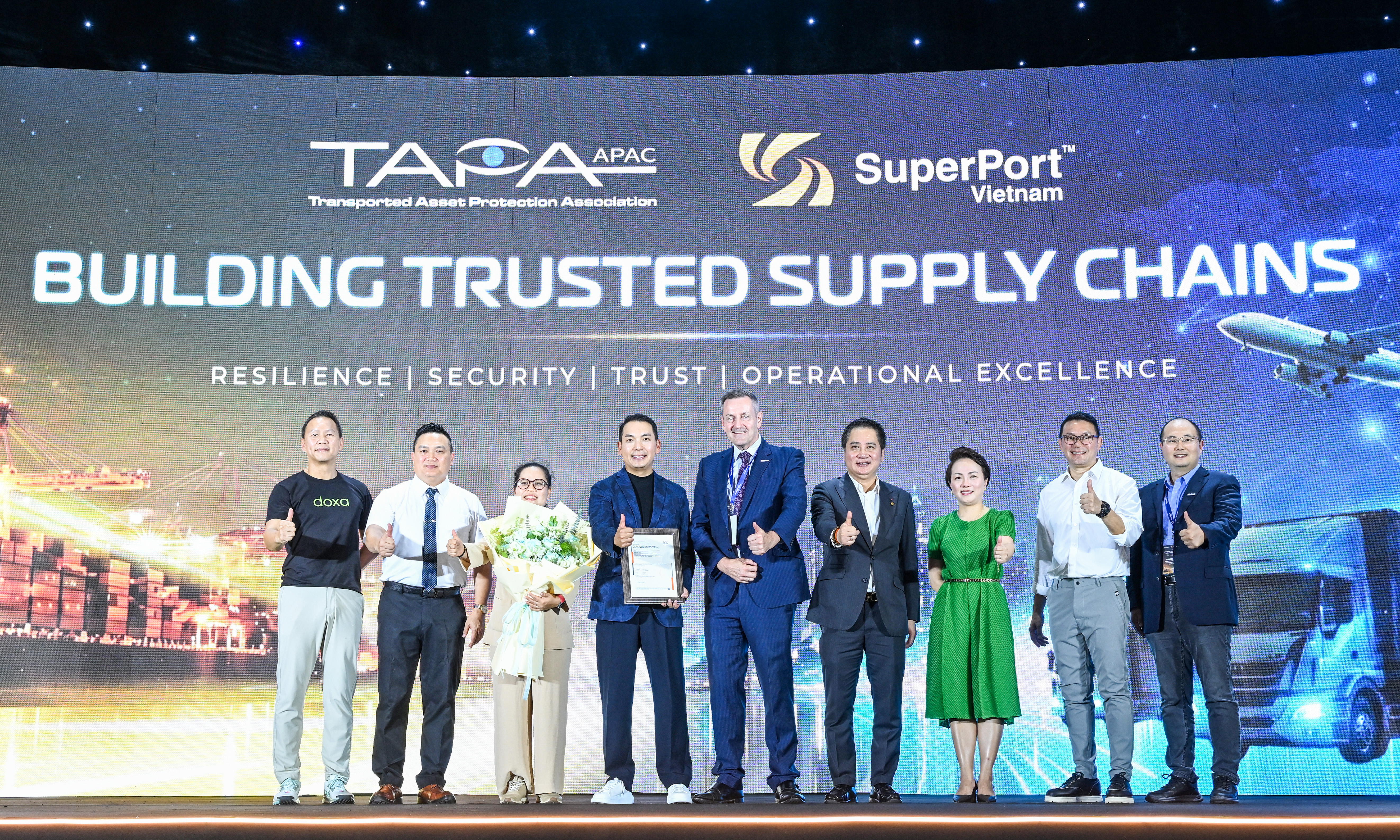 Việt Nam SuperPort® của Bầu Hiển đạt cấp độ an ninh cơ sở cao nhất theo tiêu chuẩn TAPA