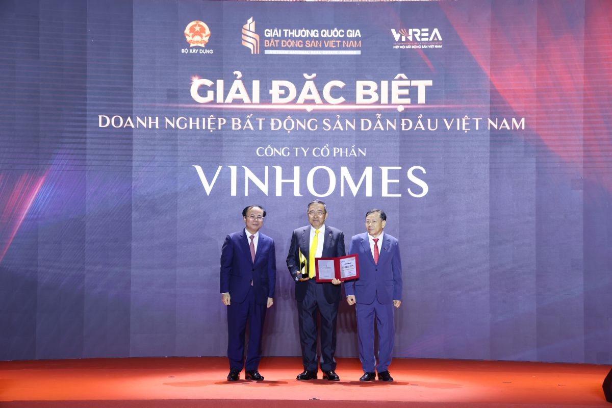Vinhomes nhận 'siêu giải thưởng' - dẫn đầu thị trường bất động sản Việt Nam