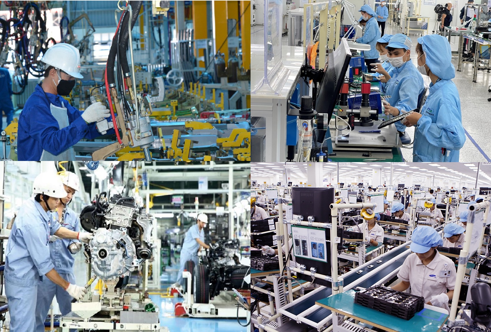 Sản xuất công nghiệp tăng cao nhất trong 4 năm, động lực từ chế biến chế tạo
