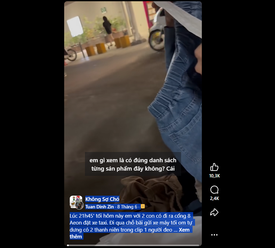 AEON Mall Long Biên nhận "bão" đánh giá 1 sao sau đoạn clip gây bức xúc của khách hàng