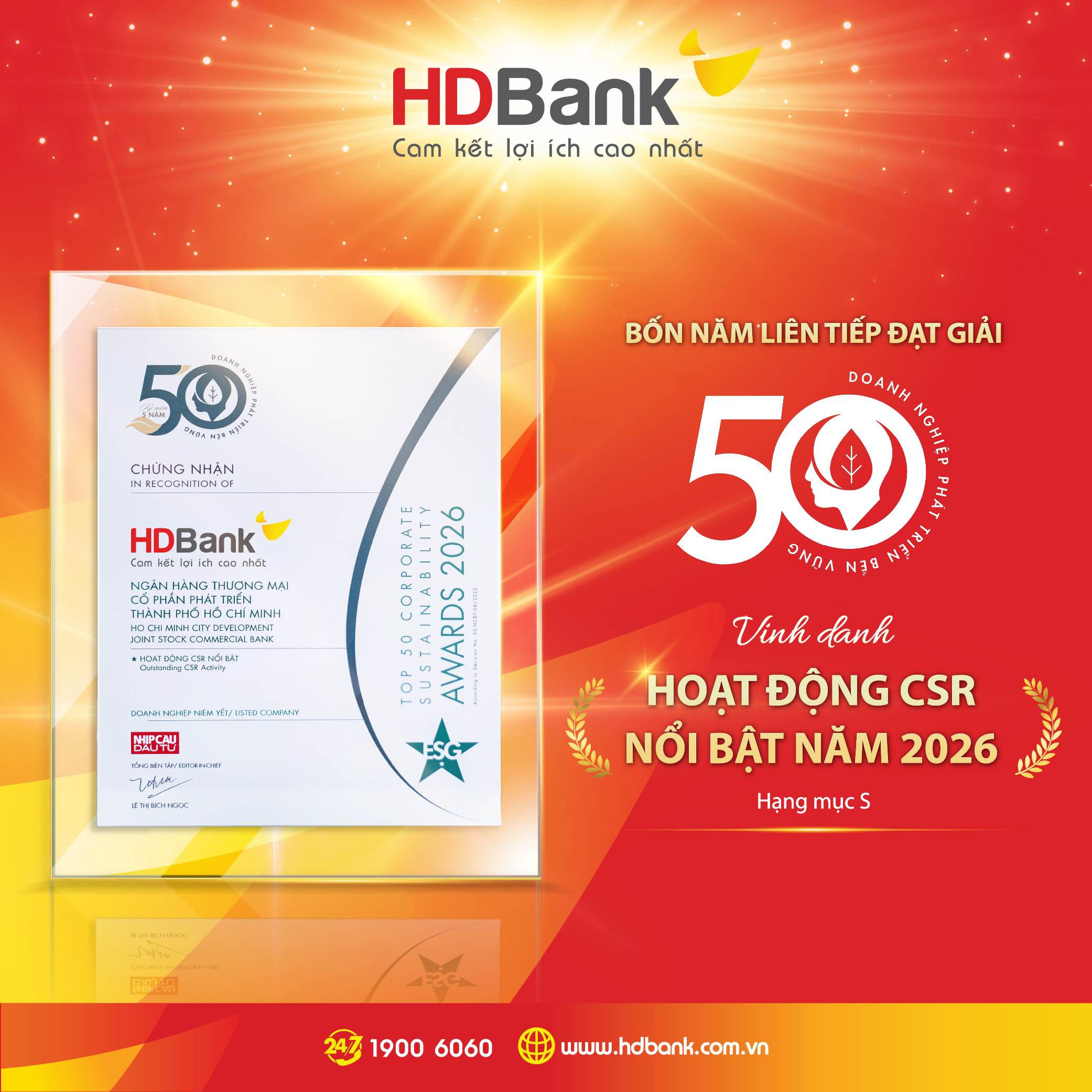 HDBank Tăng trưởng ấn tượng song hành cùng trách nhiệm cộng đồng