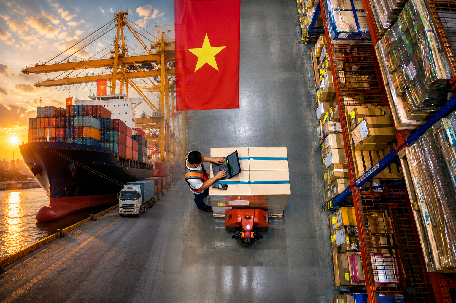 Xuất khẩu bước vào cuộc đua giữ vị thế