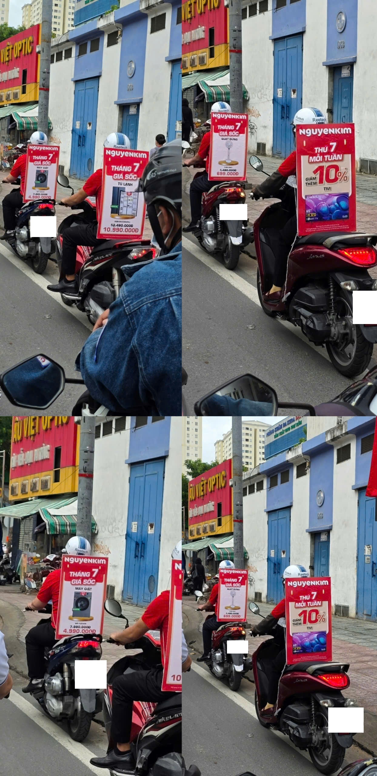 Điện máy Nguyễn Kim chưa thông báo khi tổ chức đoàn xe máy quảng cáo