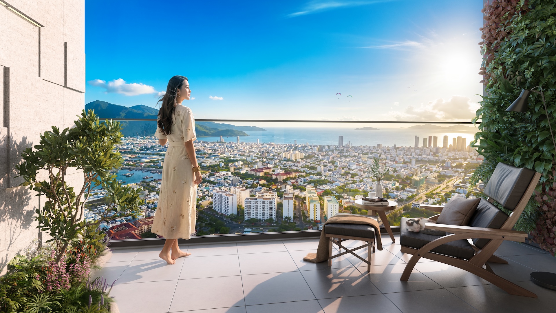 Không gian sống “giữa tầng không” và đặc quyền ngắm pháo hoa từ penthouse Nam trung tâm Đà Nẵng