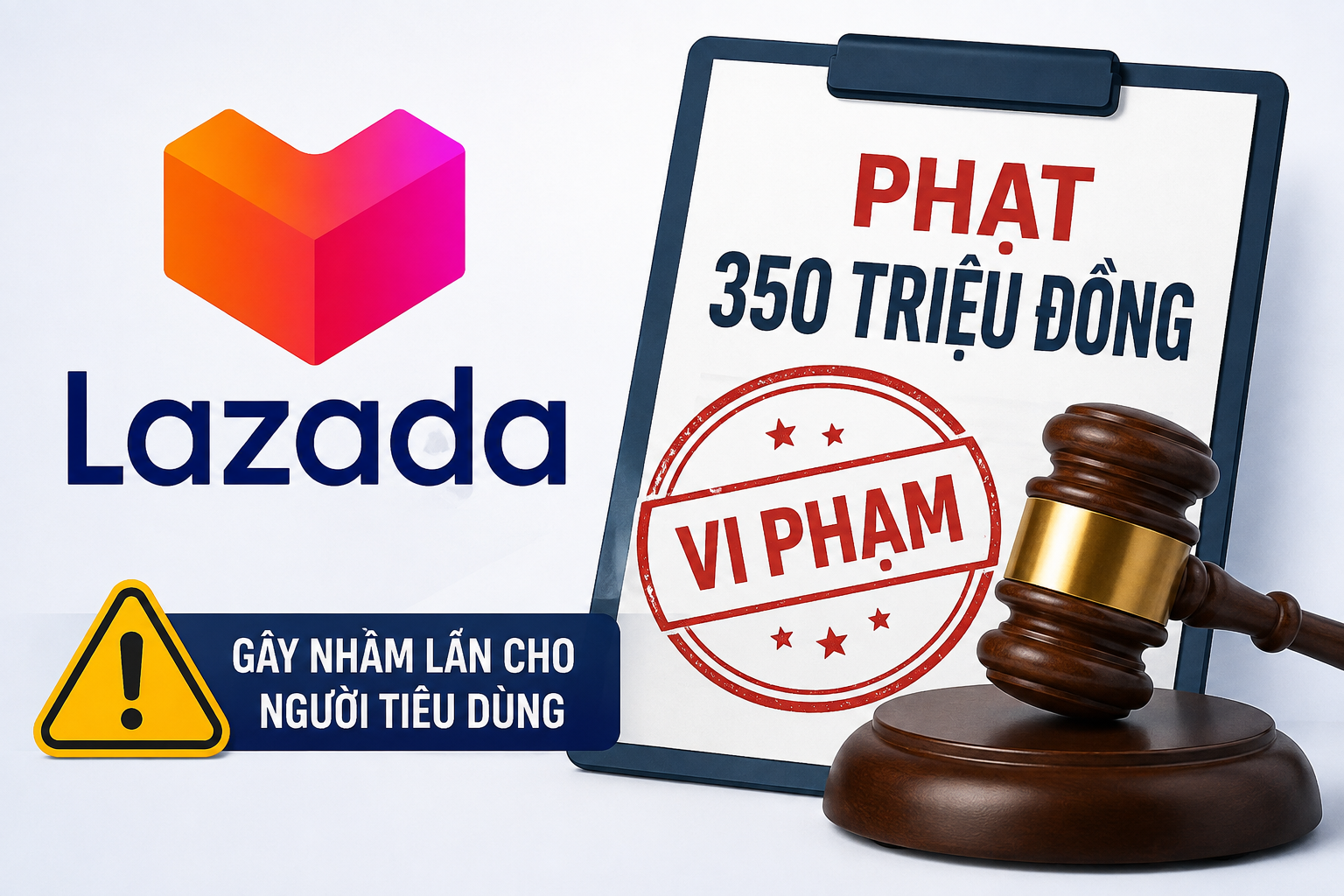Lazada Việt Nam bị phạt 350 triệu đồng vì cung cấp thông tin gây nhầm lẫn cho người tiêu dùng