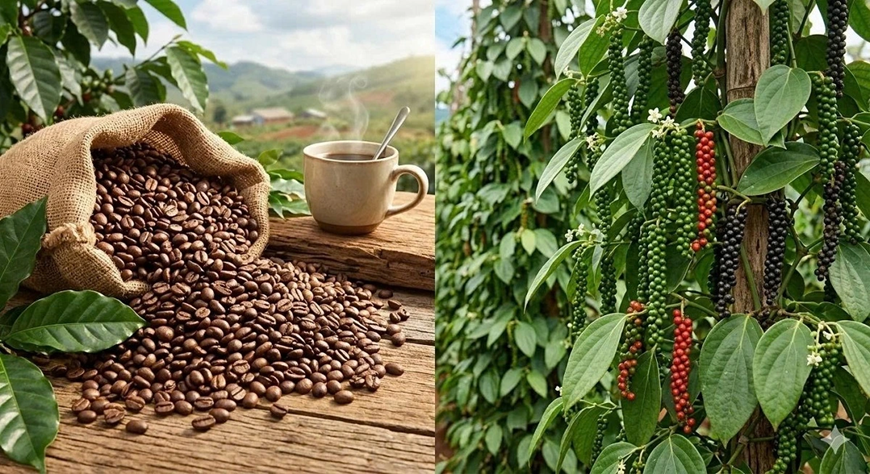 Giá nông sản hôm nay 24/8: Cà phê tăng mạnh, tiêu đi ngang, lúa gạo trầm lắng