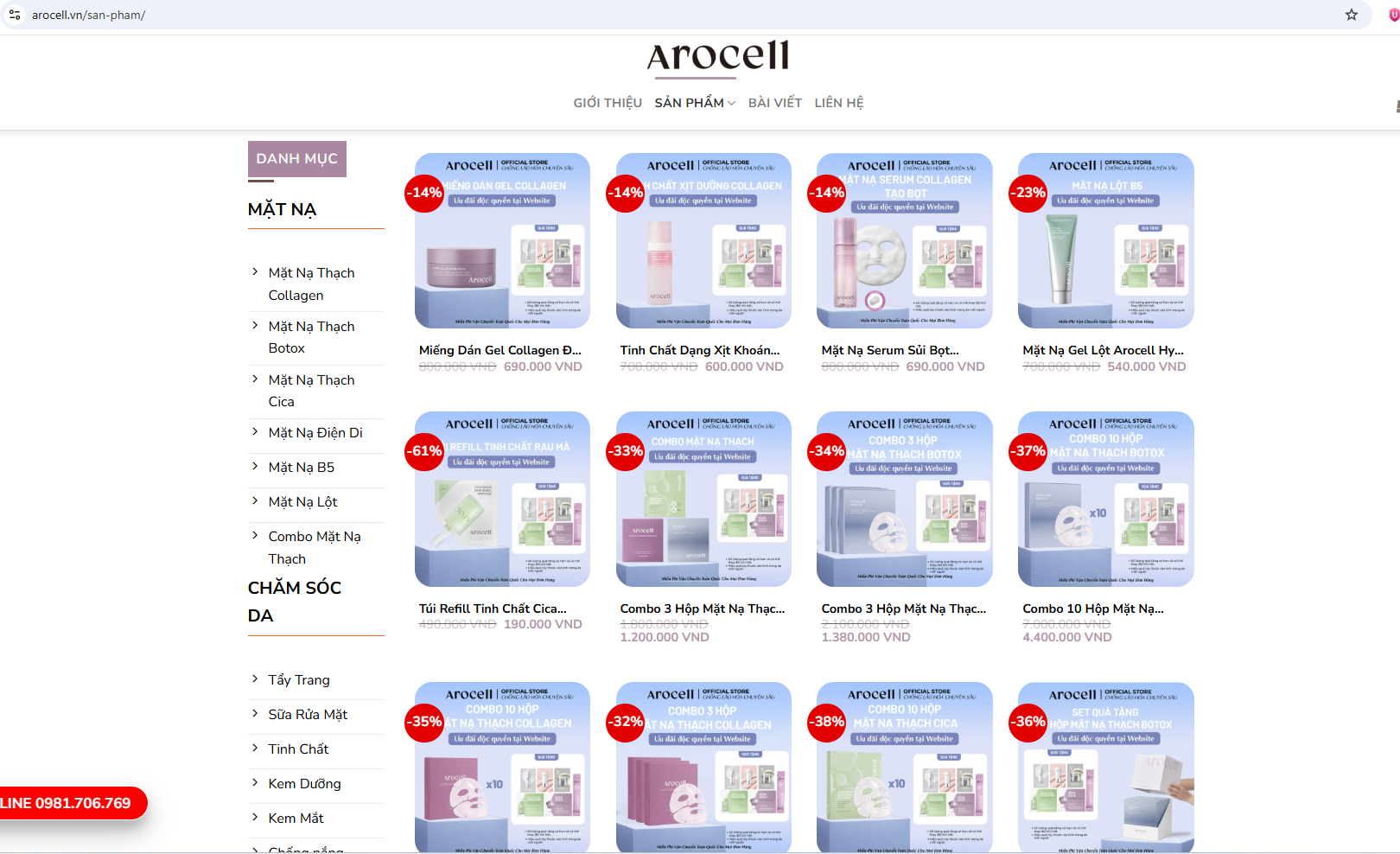 Đắp mặt nạ 'Giảm 8 tuổi da', Arocell Việt Nam đã dựa vào đâu?