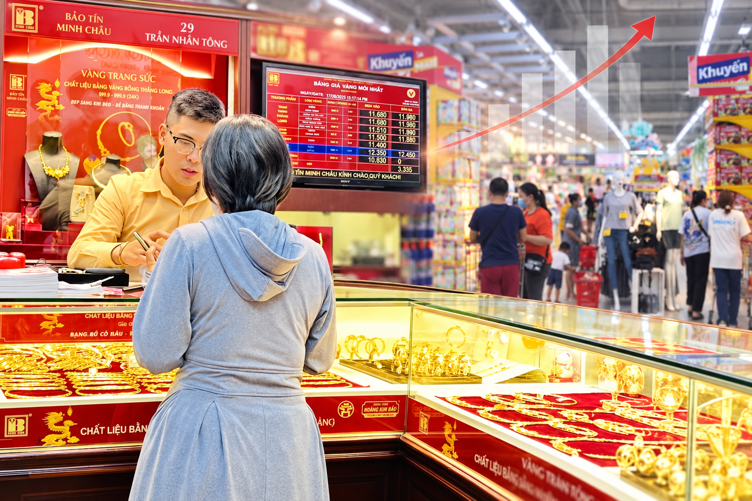 Giá vàng tăng mạnh đang làm “đẹp” bức tranh bán lẻ?