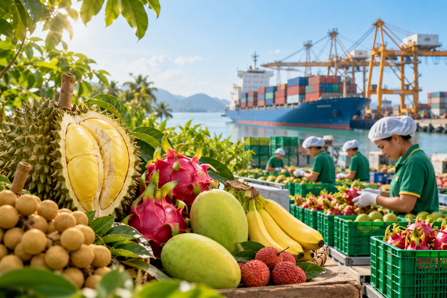 Rau quả trở thành đầu kéo mới của nông sản xuất khẩu
