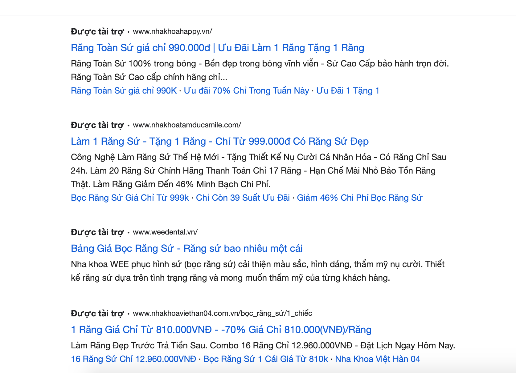 Quảng cáo nha khoa trên mạng “Giá sốc” bủa vây, vi phạm vẫn nối dài