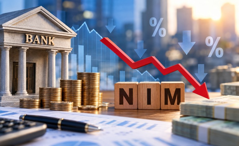 Lãi suất cho vay giảm - NIM chịu sức ép