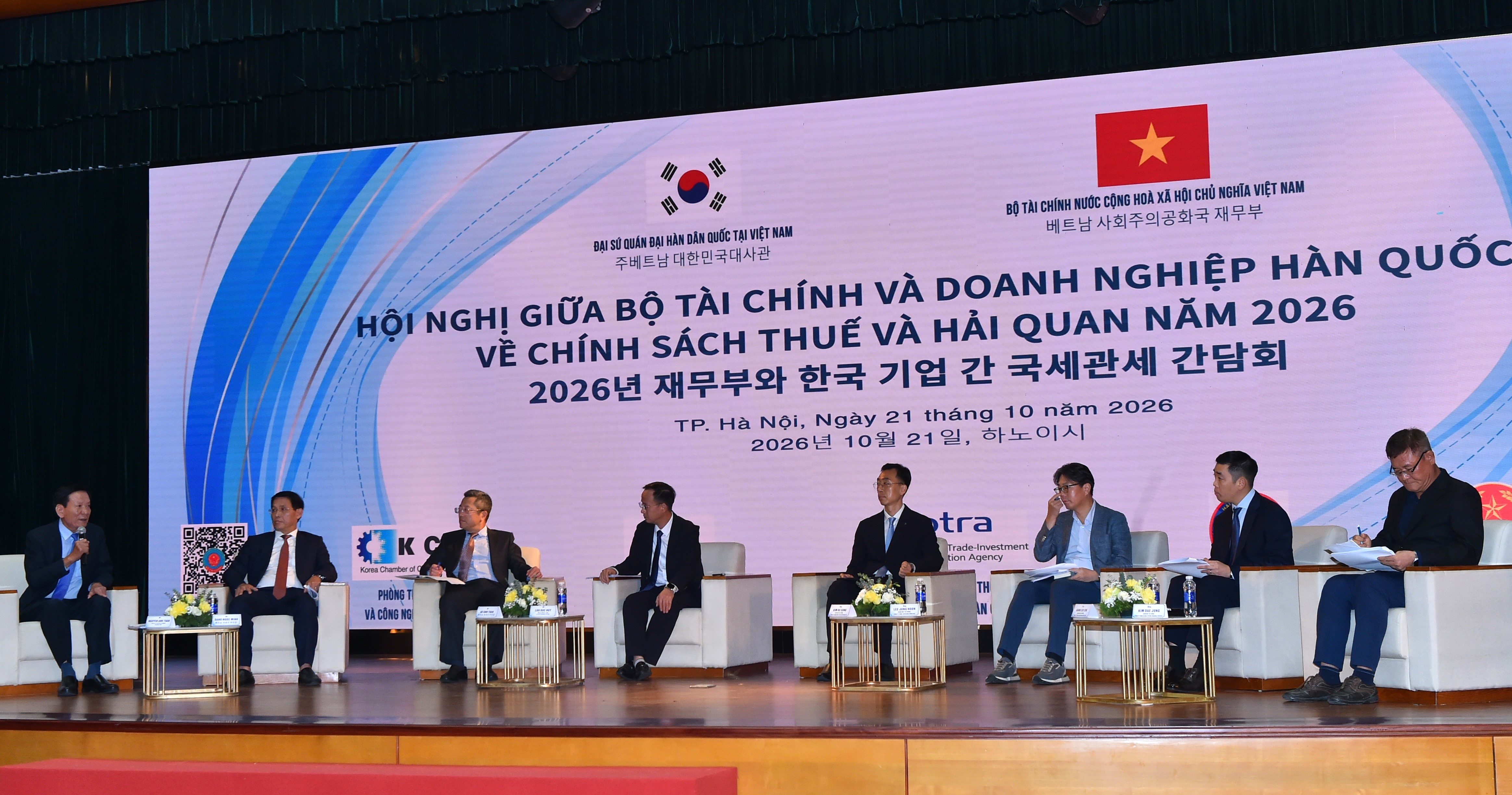 Bộ Tài chính tổ chức Hội nghị với doanh nghiệp Hàn Quốc về chính sách thuế, hải quan năm 2026